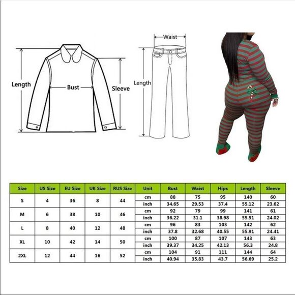 Christmas Sexy Onesies Button Pajamas - Picture 4 of 9